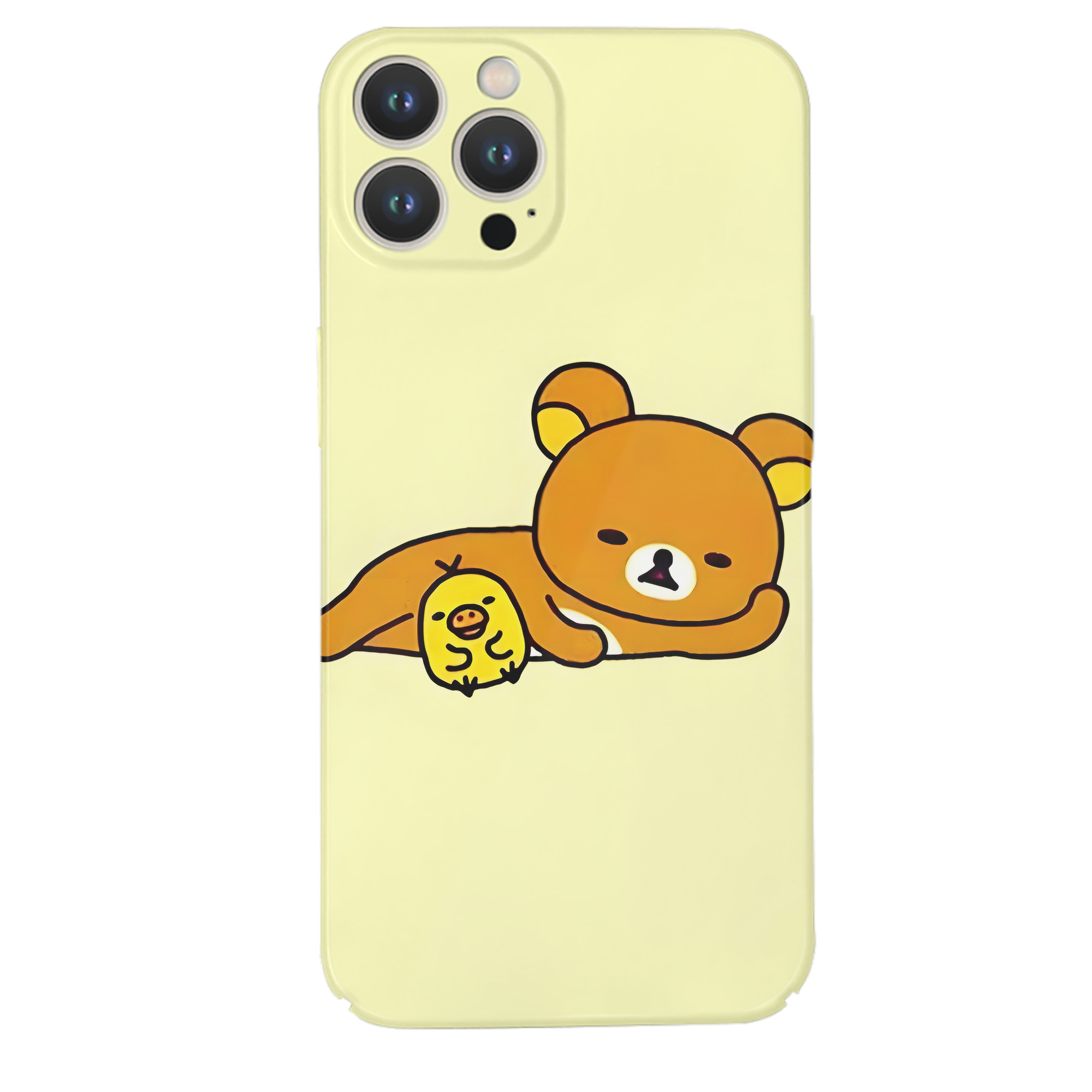（画像用） リラックマ リラックマ キイロイトリ Rilakkuma Korilakkuma Kiiroitori 【iPhone 14シリーズ対応】ハードケース